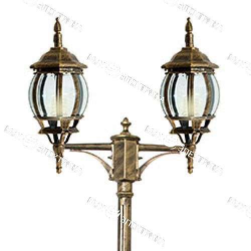 Светильник садово-парковый 2*100W 230V E27 черное золото, 8114 "Классика" Feron