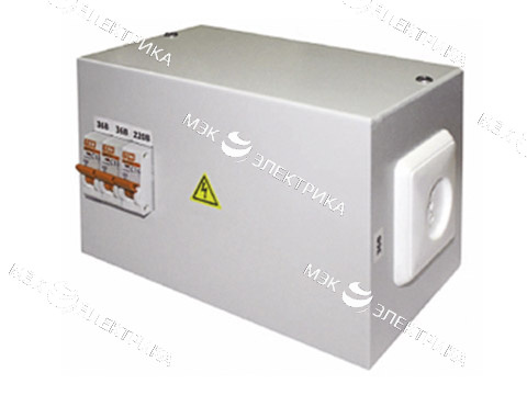 Ящик с понижающим трансформатором ЯТП-1,0 220/12 IP65(ОСМ) (3 авт)
