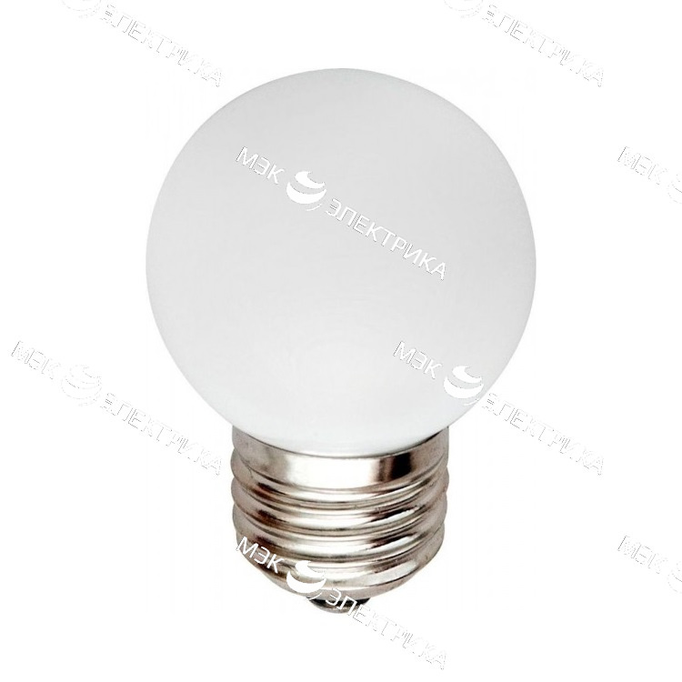 Лампа светодиодная E27- 1W-7000К 5LED LB-37 (шар) Feron