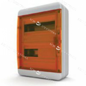 Бокс навесной IP-65 24 мод. прозр/оранжевая BNO 65-24-1