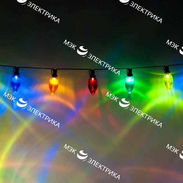 Гирлянда на бобине CL113 100 C9 ламп, 11 м