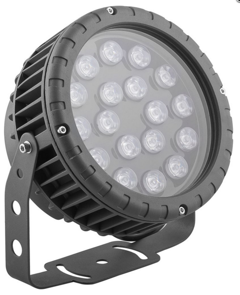 Светодиодный прожектор, D180xH230, IP65 18W 85-265V,холодный белый, LL-884 