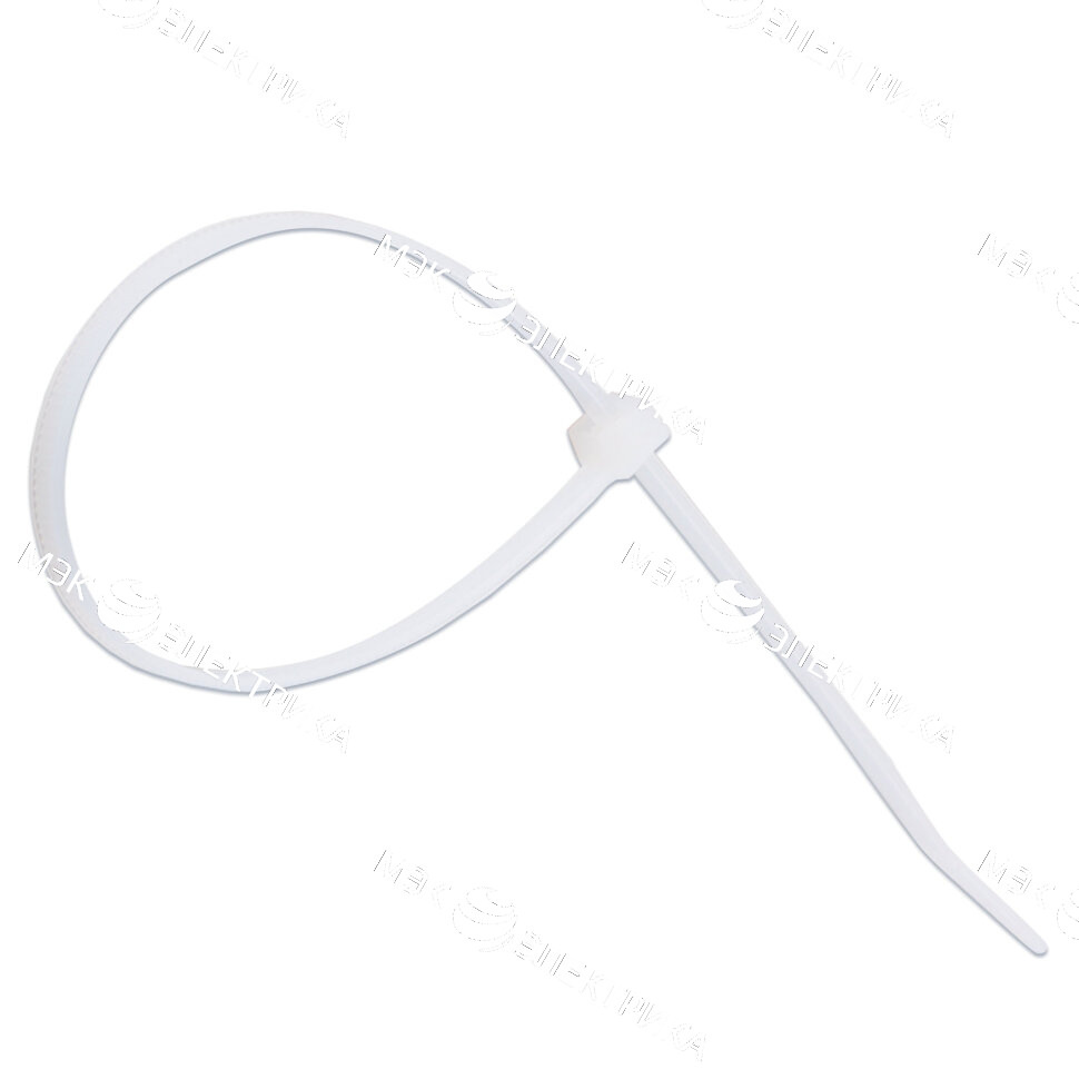 Хомут кабельный 3.6х200 нейл. бел. (уп.100шт) PROCONNECT 57-0200