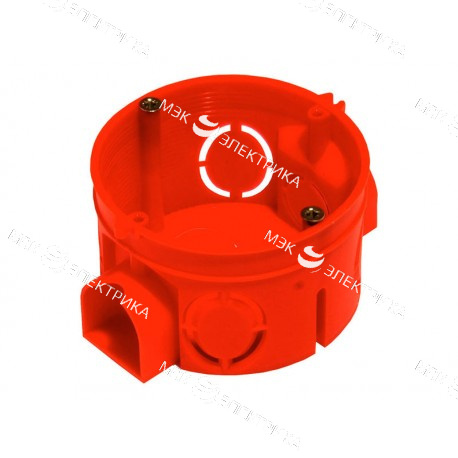 Кор.устан. с/пров. D68х42 (IP-20) красн. для кирпичный стен