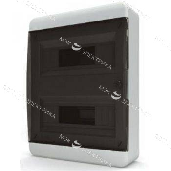 Бокс навесной IP-40 24 модулей прозр/черный BNK 40-24-1
