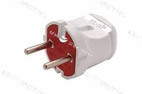 Вилка прямая без заземления 6А ASD (снят с пр-ва)