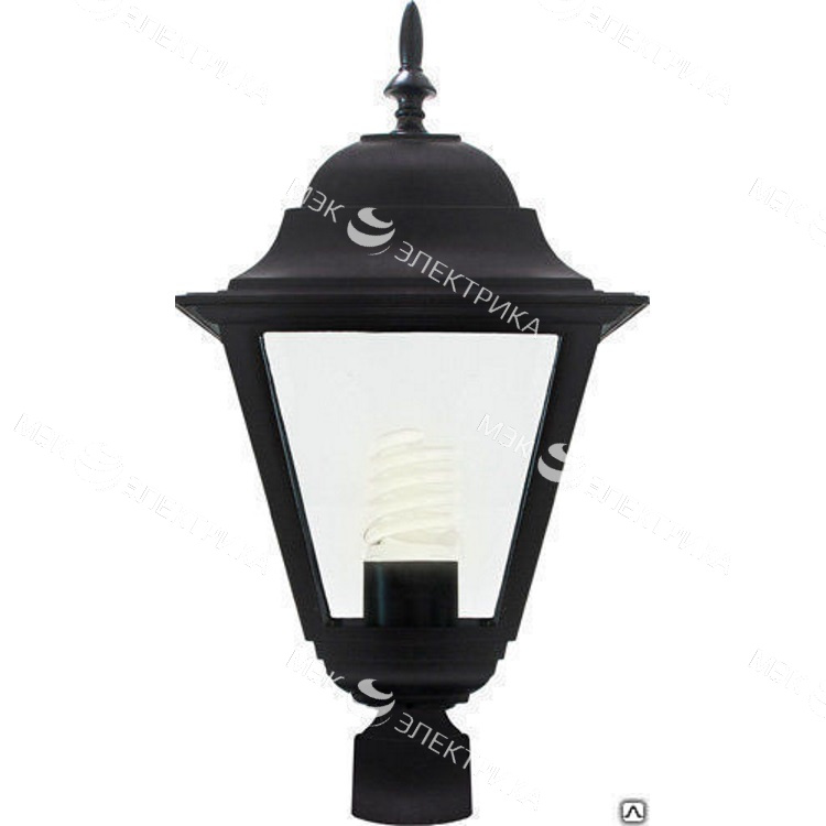 Светильник садово-парковый, 100W 230V E27 черный, 4203/PL4203