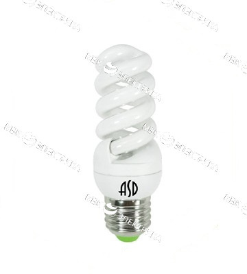 Лампа энергосберегающая E27 12W 2700К 600Лм SPIRAL-econom ASD