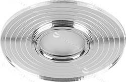 Светильник встраиваемый с белой LED подсветкой Feron CD980 потолочный MR16 G5.3 прозрачный