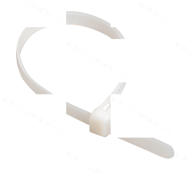 Хомут кабельный 4.8х400 нейл. бел. (уп.100шт) IEK UHH31-D048-400-100