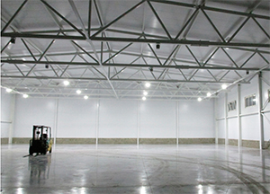 Завершено освещение здания для производства металлоконструкций в Московской области