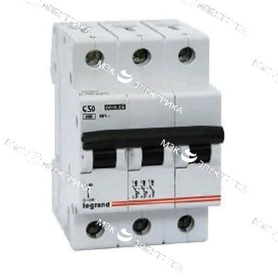 Автомат Legrand 3-ф 50A C LR
