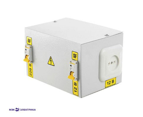 Ящик с понижающим трансформатором ЯТП - 0,25 220/36 IP31(2 авт) (225x150x125)