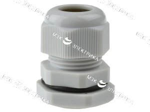 кабельный ввод с вентиляцией PG7, пластиковый серый ORTAC