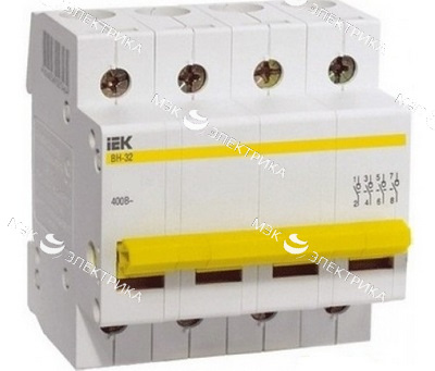 Выключатель нагрузки ВН-32 32А/4П IEK MNV10-4-032