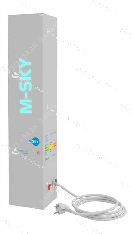 Рециркулятор ОБРН 15 (500х100х100)мм со счетчиком времени и с логотипом