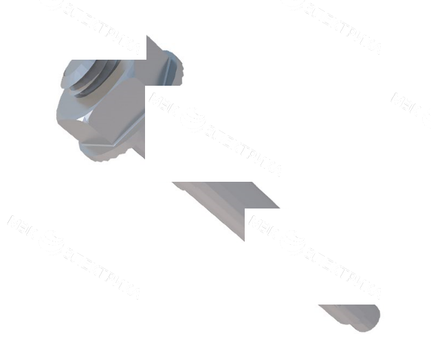 Анкер-болт с гайкой 10х75 (уп.10шт.) "РЭКС СТАНДАРТ"