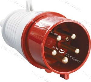 Вилка эл. каб. 32А 3P+PE+N 6ч/200/346-240/415В IP44 MAGNUM ССИ-025 IEK PSN02-032-5