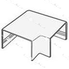 Угол плоский к кабель-каналу 25х16 Т