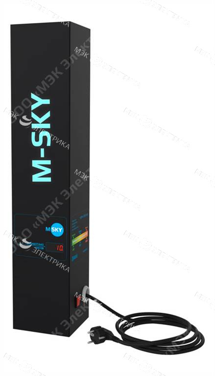 Рециркулятор ОБРН 15 (500х100х100)мм со счетчиком времени и с логотипом