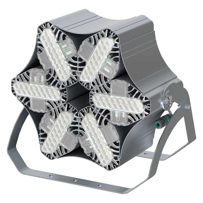 Светильник L-lego II 330 banner/242/Д/4.0K/01/L100/IKIX-66/220AC IP66 поворотное крепление LEDEL LII