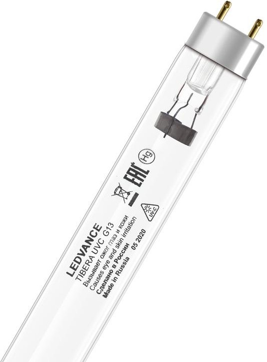 Лампа бактерицидная без озона TIBERA UVC 25W T8 G13