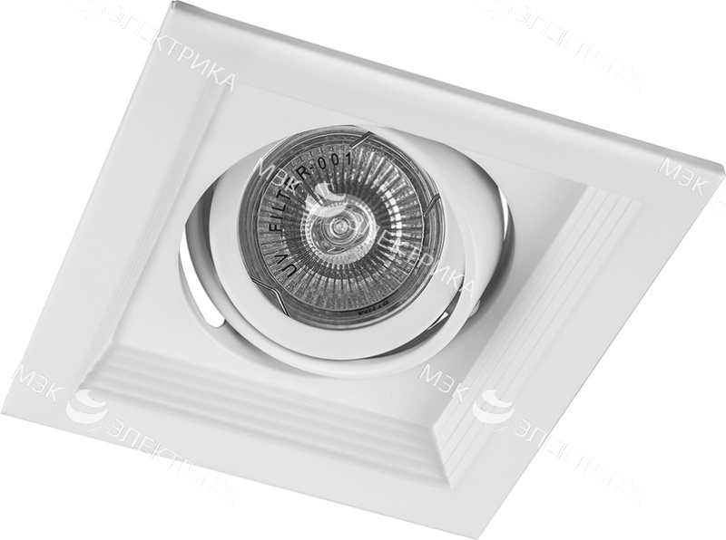 Светильник потолочный встраиваемый, MR16 G5.3 белый, DLT201 