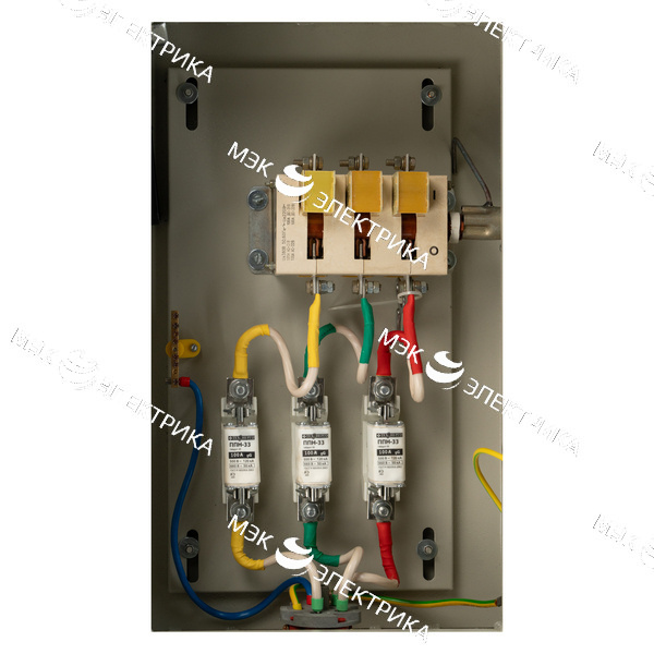 Ящик силовой с рубильником ЯВЗШ-31М-54 У2 с ПН-2 100А (N/PE) 5 штырей (500х300х170) IP65