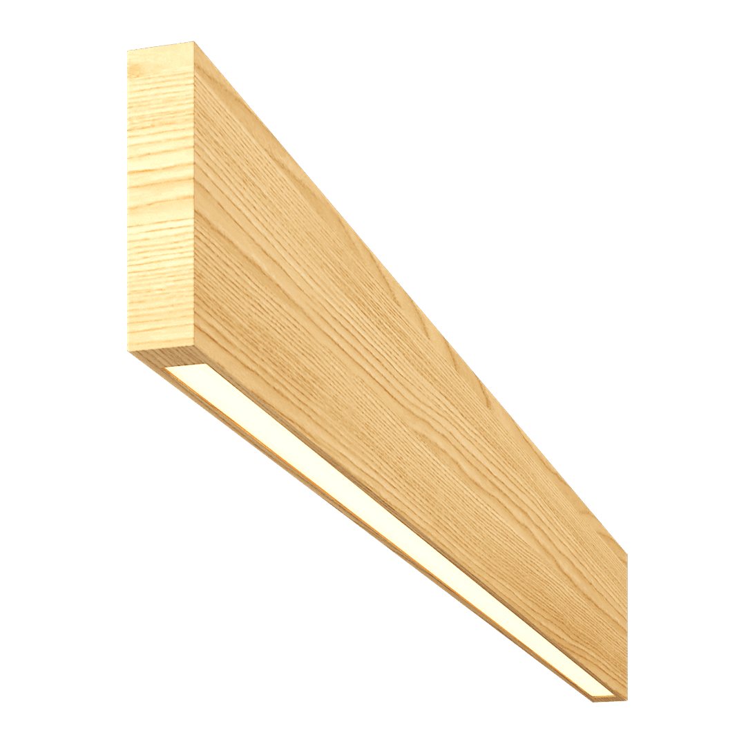 Светильник из массива (ясень белый)