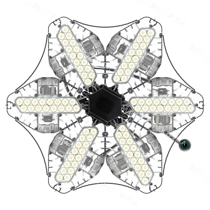 Светильник L-lego II 330/242/Д/5.0K/L100/01/IKIX-36/220AC IP66 подвесное крепление LEDEL LII171