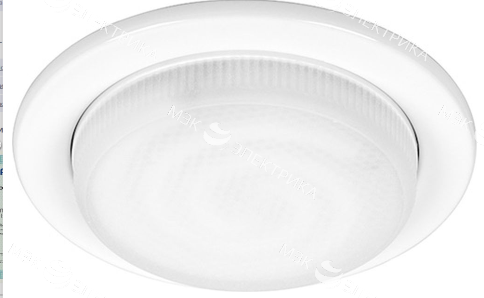 Светильник потолочный встраиваемый, 11W 230V GX53, белый без лампы, DL53