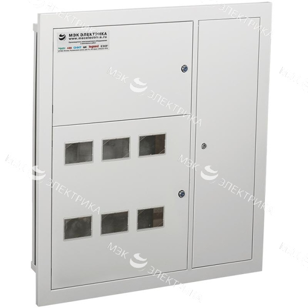 ЩЭ-6-квартирный 1000(930)х1160(950))х140 встраиваемый со слаботочным отсеком