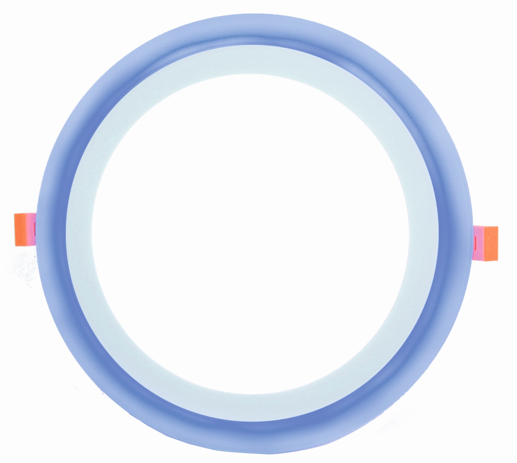 Светильник светодиодный встраиваемый LE LED 2BCLR 24W 3/6K (круг, голубое свечение) LEEK