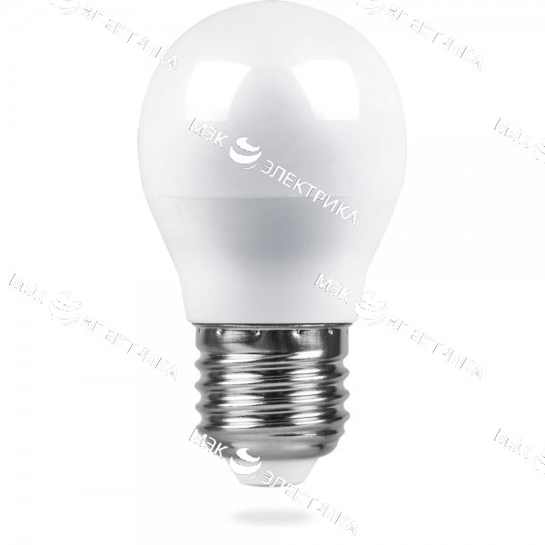 Лампа светодиодная E27- 7W-4000К SBG4507 Saffit (шар)
