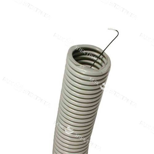 Труба ПВХ Д-32мм гофр. L-50 с протяжкой