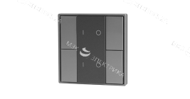 Кнопочная панель 4-х кл. (2 группы), пластиковый корпус, черный DA-SW-G2-PB