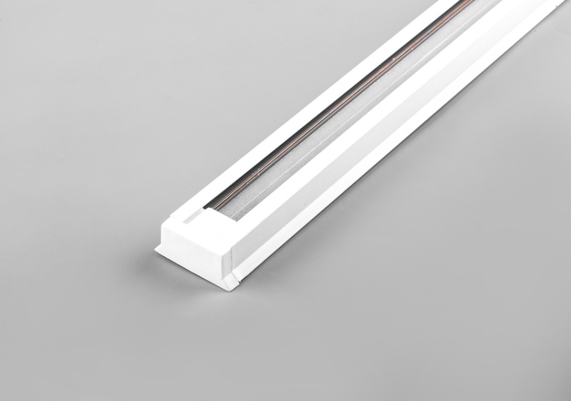 CAB1000 Шинопровод для трековых светильников, белый, 1м, ( в наборе 2 заглушки, крепление)