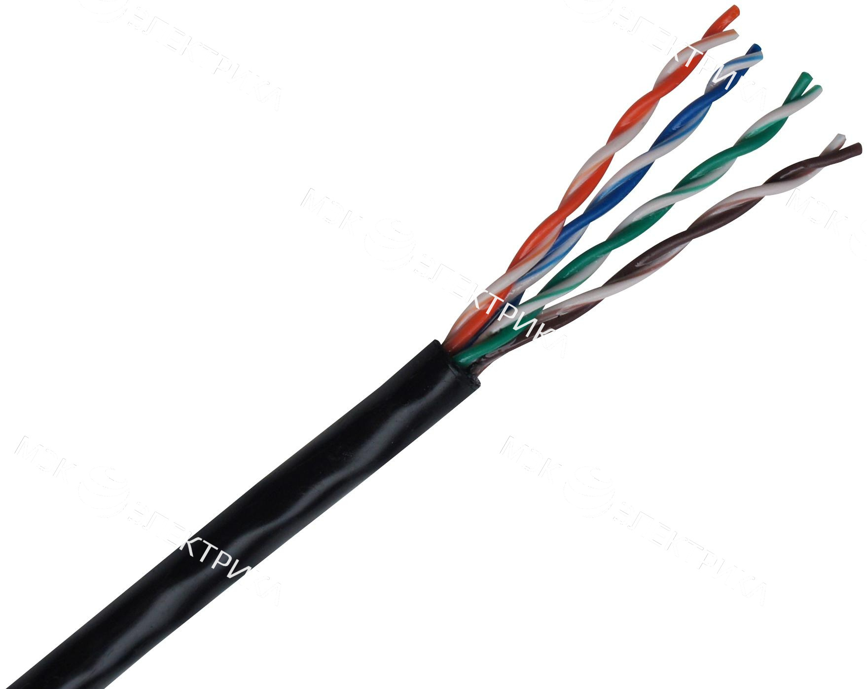 UTP 4 Cat5e 24AWG CU Premium пр-во РФ, Fluke test