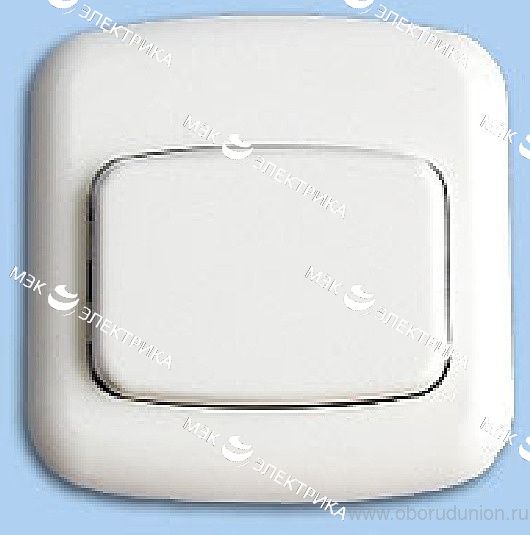 Кнопка звонка белая АБС(М)