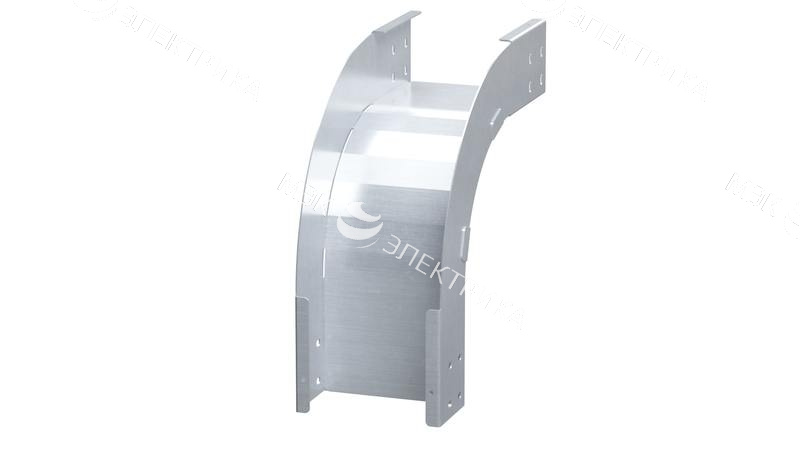 Угол для лотка вертикальный внешний 90град. 150х50 алюм. 2мм в компл. с крепежн. элемент. и соединит