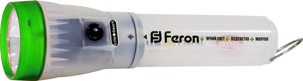 Фонарь 2 Leds зеленый 3*AA, TL023