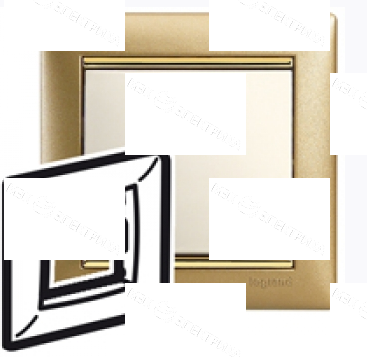 Рамка 1п мат золото VLN
