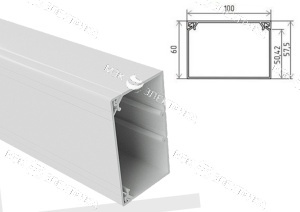 Кабель-канал КЭ 100х60 Ruvinil