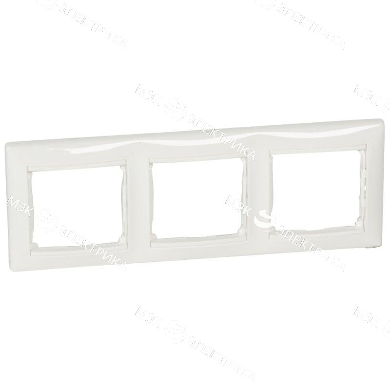 Рамка 3 поста белая (Legrand Valena)