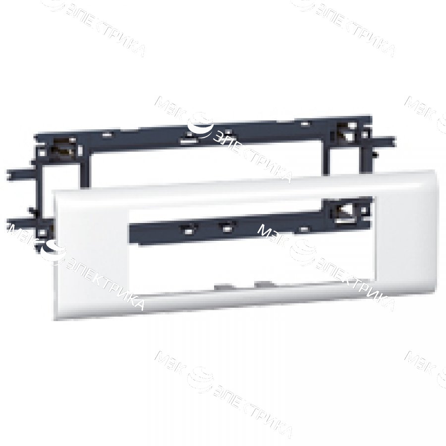 Суппорт 4мод. Mosaic для кабель-канала DLP с крышкой 65мм Leg 010954