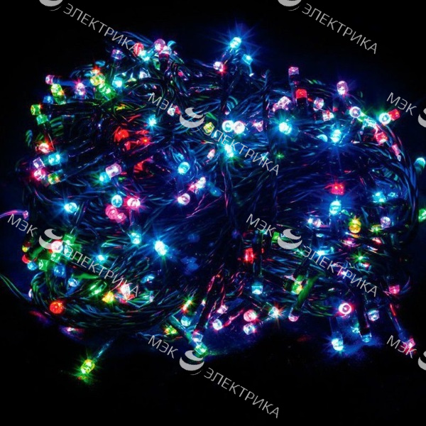 Гирлянда светодиодная "линейная" CL08 мультиколор 600 LED, 59м + 5м зеленый шнур