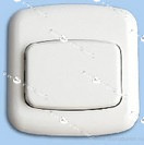 Кнопка звонка белая АБС(М)