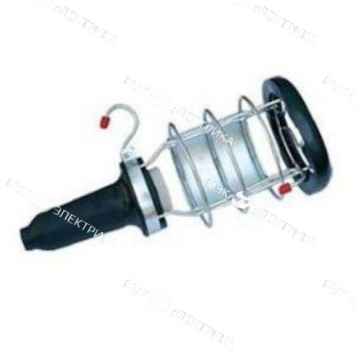 Светильник переносной с выключателем и ручкой из каучука 1х2А 250 В длина 10м.