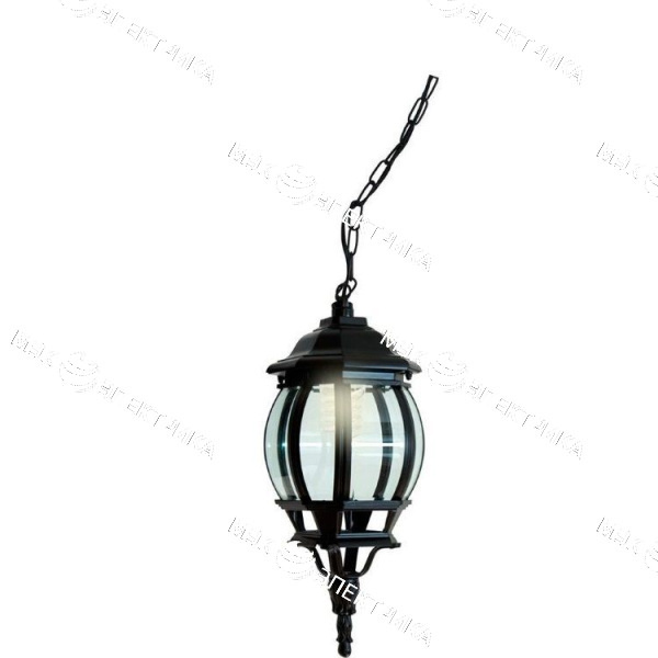 Светильник садово-парковый 100W 230V E27 черный, 8105 "Классика" Feron