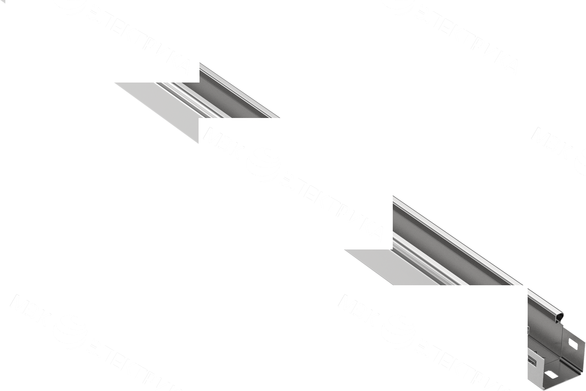 Крышка лотка 200х50 неперф.оцинк. L=2м *